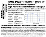 AeroTech H999N-P RMS-38/360 Reload Kit (1 Pack) - 08999P