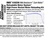 AeroTech K456DM-14A RMS-54/1706 Reload Kit (1 Pack) - 114514