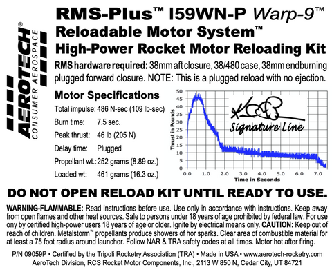 AeroTech I59WN-P RMS-38/480 Reload Kit (1 Pack) - 09059P